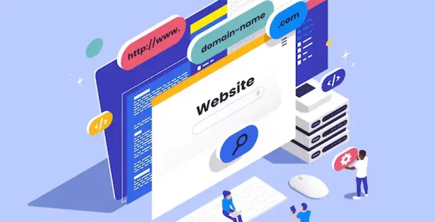 web-hosting-isometric-composition-with-icons-website-windows-buttons-desktop-computer-with-people-vector-illustration_1284-80933